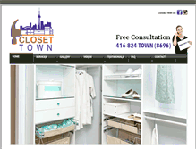 Tablet Screenshot of closettown.com